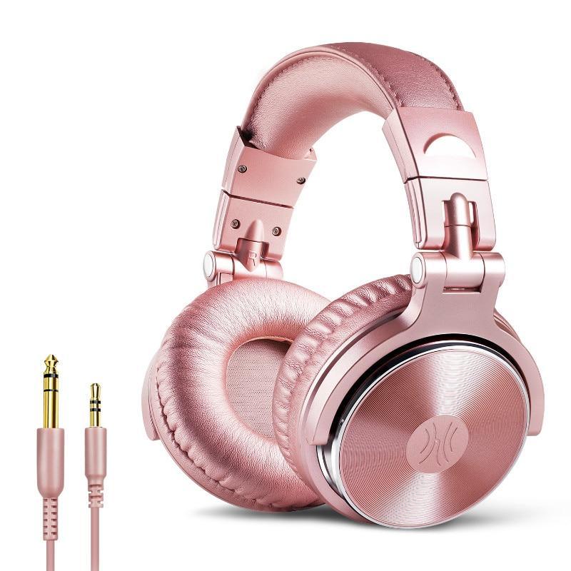 Studio Professional DJ Headphones Dynamic Stereo DJ Headphone With Microphone HIFI Wired Headset Monitoring For Music Phone