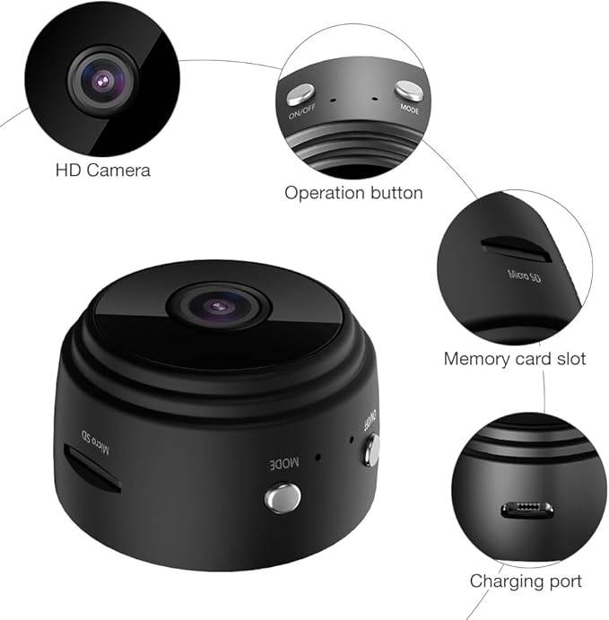Mini Camera WiFi Night Vision Audio Video Recorder Spy Cam