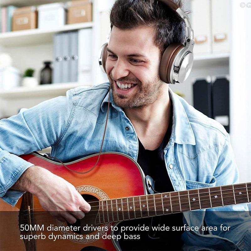 Studio Professional DJ Headphones Dynamic Stereo DJ Headphone With Microphone HIFI Wired Headset Monitoring For Music Phone