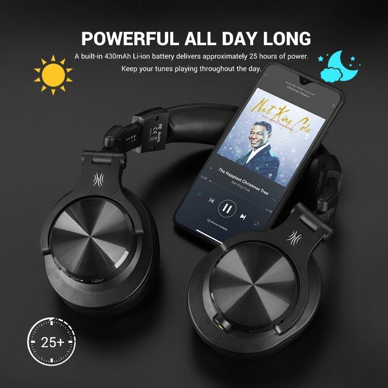 Modern Professional Bluetooth STEVVEX Headphones Stereo Over Ear Wireless Headset Professional Recording Studio Monitor Headphones