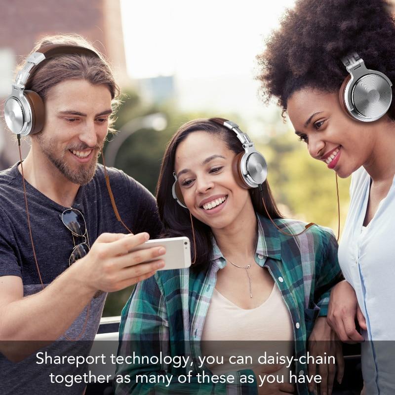 Studio Professional DJ Headphones Dynamic Stereo DJ Headphone With Microphone HIFI Wired Headset Monitoring For Music Phone