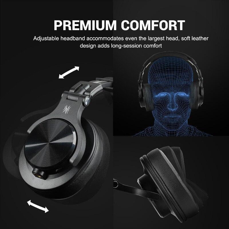 Modern Professional Bluetooth STEVVEX Headphones Stereo Over Ear Wireless Headset Professional Recording Studio Monitor Headphones