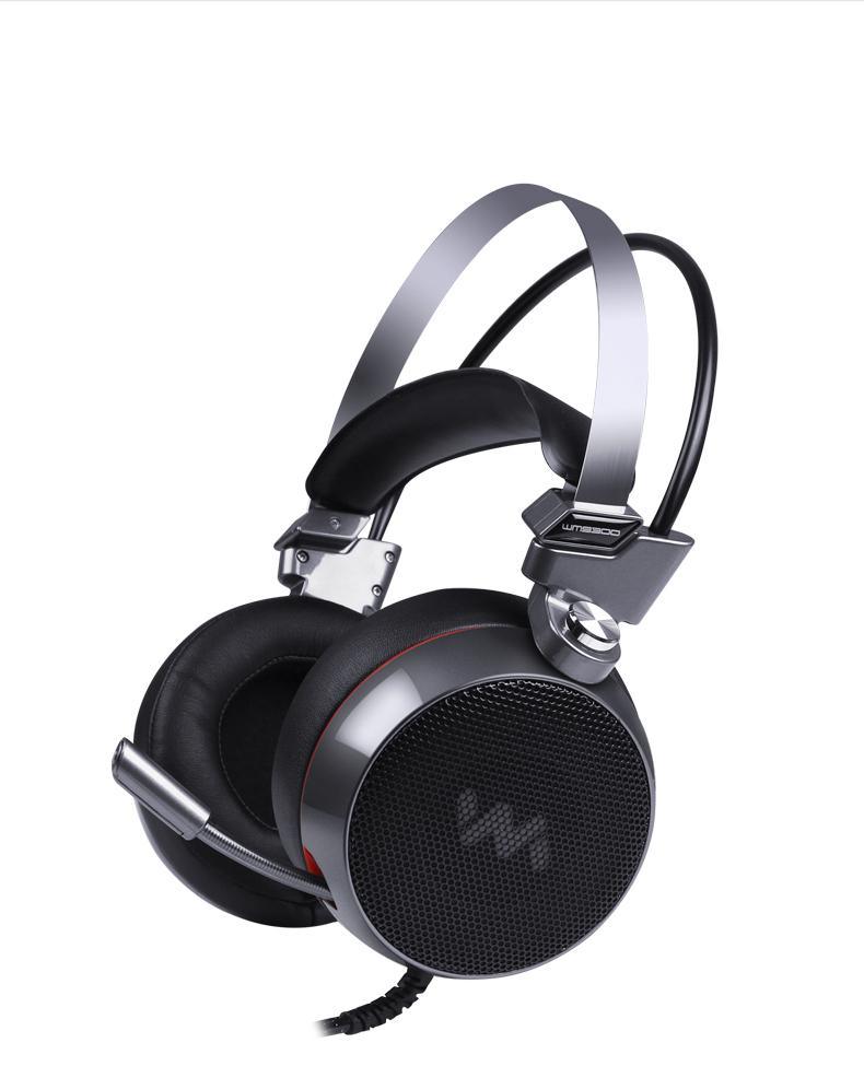 Luxury Professional Studio Gaming PC Headphones With LED Lights In Modern Luxury Metal Design For Gamers and DJ